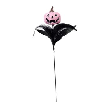 Imagem de WeiLaiKeQi Galhos de Halloween, enfeite de floral, buquê faça você mesmo, flores artificiais, decoração de Halloween para jardim, vaso, mesa, banheiro