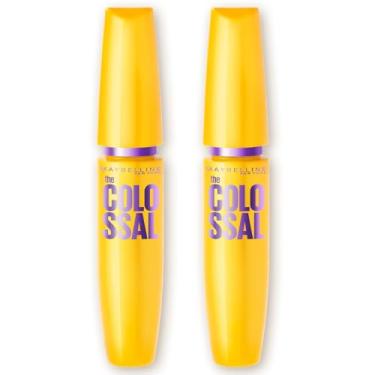Imagem de Maybelline NY The Colossal Volum' Express, Kit Máscaras de Cílios, Volume Colossal, Remoção Instantânea com Água, Fórmula com Colágeno, Cor Preto, 2 Unidades