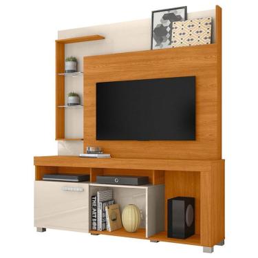 Imagem de Estante Home Theater ícaro Cinamomo Off White – Madetec