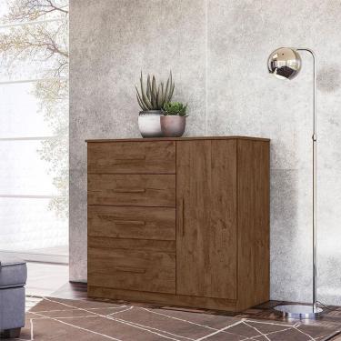 Imagem de Cômoda Sapateira Ambiente Vênus Castanho Wood Flex - Moval