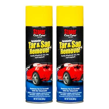 Imagem de Stoner Car Care Removedor de alcatrão, seiva e asfalto 91154-2PK, seguro para pintura automotiva e cromado em carros, caminhões, trailers, motocicletas e barcos, 25 ml, pacote com 2