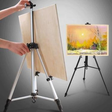 Imagem de Cavalete Portátil Ajustável Metal Sketch Cavalete Suporte Dobrável Cavalete De Viagem Cavalete De Liga De Alumínio Para Artista
