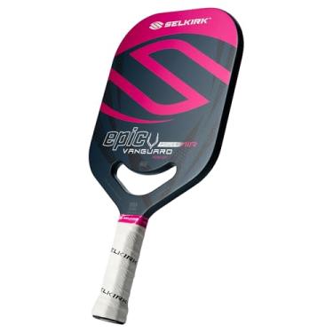 Imagem de Selkirk Vanguard Power Air Pickleball Paddle | Raquete de pickleball de fibra de carbono | Moldagem Proto 360 e perímetro Flexfoam | Projetado para máxima potência e controle | Epic Prestige