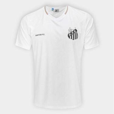 Imagem de Camisa Santos Braziline Deslocar Masculina, Branco, P