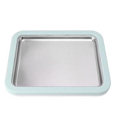 Imagem de Yctze Caminheira de Sorvete Laminada - Placa de Panela Fria de Aço Inoxidável para Guloseimas Caseiras - Sorvete DIY, Slushies e Iogurte Com 2 Espátulas