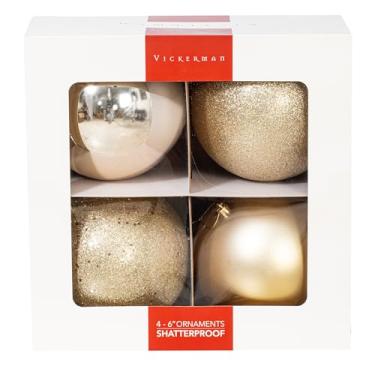 Imagem de Vickerman 15,24 cm de champanhe com 4 acabamentos, 4 por caixa