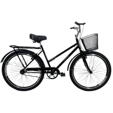 Imagem de Bicicleta Aro 26 Aero Passeio Cesta Modelo Poti Preto