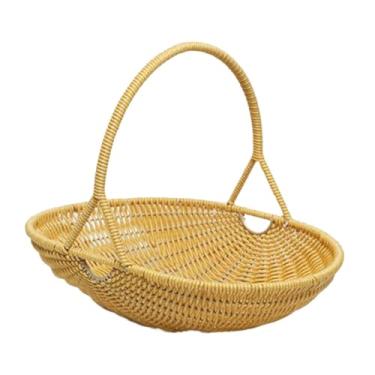 Imagem de Fenteer Organizador de cesta de de tecido PP para área externa, multiuso para mesa de jantar, resistente, leve e fácil de limpar, S