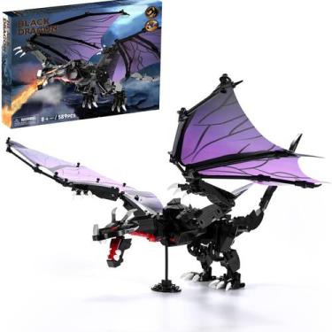 Imagem de Brinquedo de construção de dragões WALARLO Dragon 589 peças para crian
