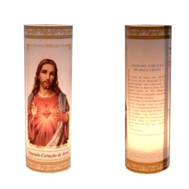 Imagem de Kit Vela Votivas 7 Dias Oração Sagrado Coração De Jesus 3un