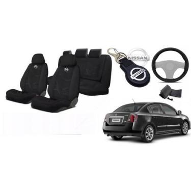 Imagem de Conjunto Capas Personalizado Exclusivo Sentra 01-15 + Volante + Chavei