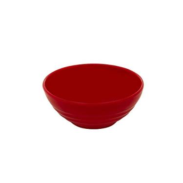 Imagem de Bowl Oriental Redondo 500ml Vermelho em Plástico Não Quebra Linha Profissional Cook Linha Premium