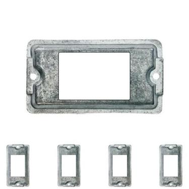 Imagem de 5 Tampa De Condulete 3/4 Furação 3 Tecla Alumínio Sieg