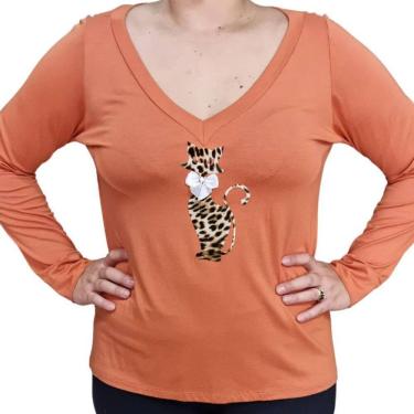 Imagem de Blusa Feminina Manga Longa Brumar Viscose Plus Size