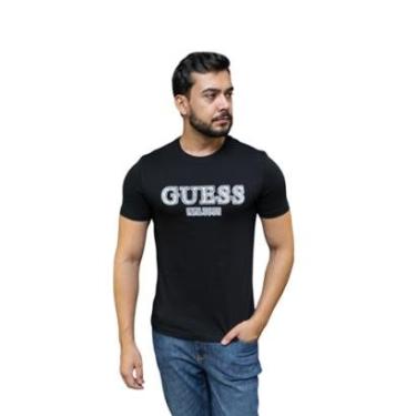 Imagem de Camiseta Guess Masculina Slim Flocado-Masculino