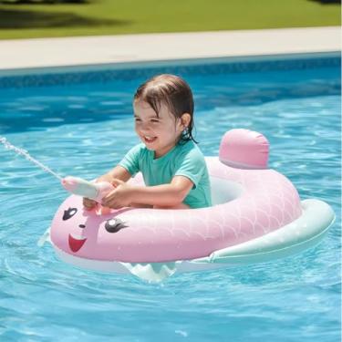 Imagem de Boia Infantil Com Arminha De Água Boia Inflável Crianças (Rosa)