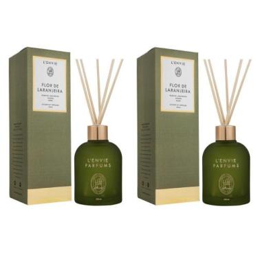 Imagem de Kit 02 Difusores de Perfume Flor de Laranjeira 200ml Arabesc Lenvie - 