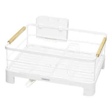 Imagem de Escorredor de pratos com função de secagem e suporte para talheres