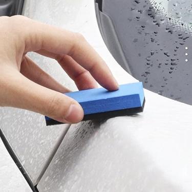 Imagem de Pacote com 5 blocos de esponja de revestimento de pintura de carro, esponja de revestimento de cristal de alta densidade para detalhes automáticos, polimento de superfície de pintura e vidro, fácil de