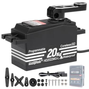 Imagem de HobbyPark Low Profile Servo 0.06sec Ultra Fast Speed Steering Servo 20kg fit 1/8 1/10 RC Touring Cars Drift for Tamiya TT02 HPI RS4 Kyosho Fazer Mk2 MST Traxxas 4Tec XRAY Yokomo Team Associated Xpress