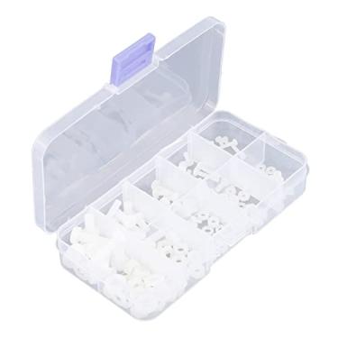 Imagem de BAFOVY Conjunto de Parafusos de Nylon 150 Peças M2 M2.5 M3 M4 M5 Parafusos e Porcas de Nylon M3 Parafuso de de M4 de à Prova D'água e à Prova de