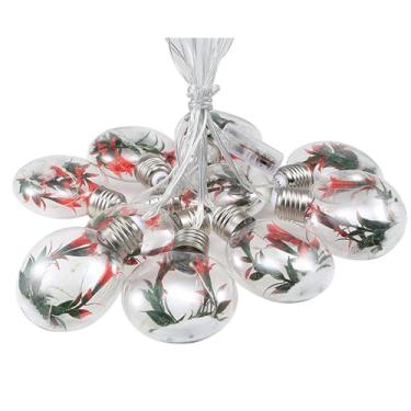 Imagem de Luzes de corda flores simulação Lâmpada Chifre Decoração Arranjo cena