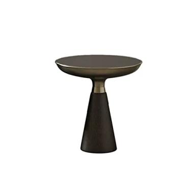 Imagem de Mesa central moderna minimalista sofá mesa lateral sala de estar pequena mesa de centro varanda pequena mesa redonda mesa de canto para casa mesa de quarto