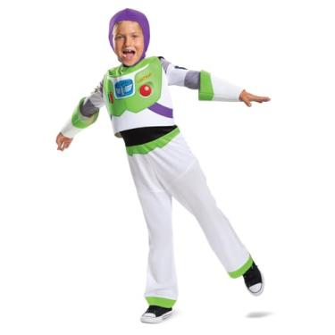 Imagem de Disguise Fantasia oficial de luxo Buzz Lightyear da Disney, macacão de fantasia infantil Buzz Lightyear, fantasia de fantasia de Toy Story, fantasias do Dia Mundial do Livro para meninos M