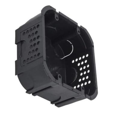 Imagem de Kit Com 10 Caixa De Luz 4x4 Quadrada Para Drywall Preto