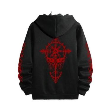 Imagem de Moletom Casual Masculino Preto Com Capuz Para Outono E Inverno, Estilo