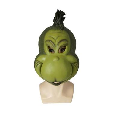 Imagem de Capacete de látex de Halloween Cosplay Grinch's Monster Mask - yiweisa