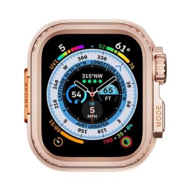 Imagem de Capa De Metal 45MM 44MM Para Apple Watch Series 9 8 7 5 6 4 SE Ultra P