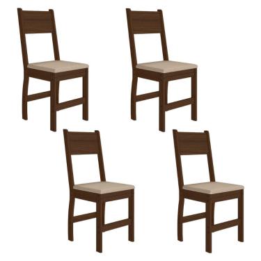 Imagem de Cômoda 4 Gavetas 1 Porta MDF Noah Móveis Peroba