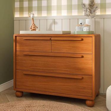 Imagem de Cômoda com 4 Gavetas em Madeira Maciça Orbi Casatema Madeiraoriginals 
