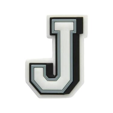Imagem de Pin unissex clog.crocs letter j 10007003, Preto, Branco, UN