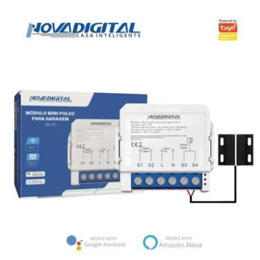 Imagem de Kit Garagem Inteligente com Abertura Fechamento Automático Alexa e Goo