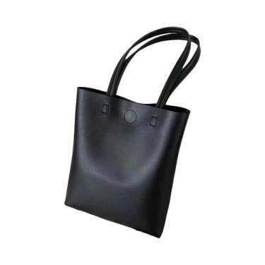 Imagem de Bolsa Tote Feminina De Grande Capacidade Em Couro PU Macio, Bolsa De O