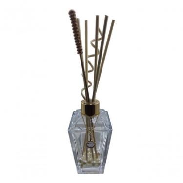 Imagem de Difusor de Ambientes Espelho D´oxum Cascas & Folhas 230ML com Varetas Difusoras e Pérolas Decorativas Higipack