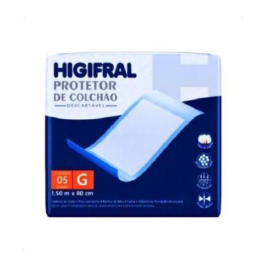 Imagem de Protetor De Colchão Descartável 1,50X80 G 5Un - Higifral