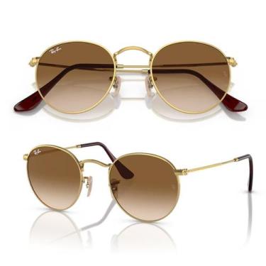 Imagem de Óculos De Sol Ray Ban Round Metal RB3447 Tamanho 53