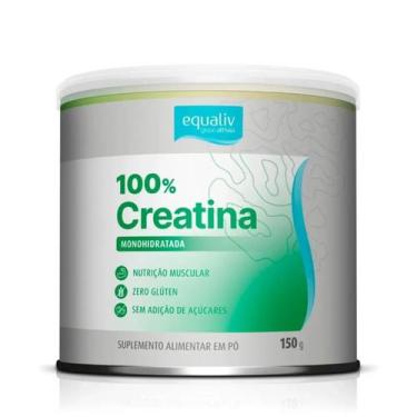 Imagem de 100% Creatina Equaliv 150g Sabor Neutro Lata Em Po
