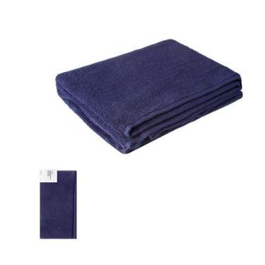 Imagem de Toalha de algodão de mão azul marinho - MINISO