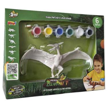 Imagem de Boneco Dinossauros De Brinquedo Infantil Para Pintar Colorir - Zoop To