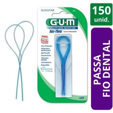 Imagem de Kit Passador de Fio Dental GUM 150 Unidades