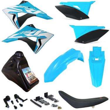 Imagem de Kit Plástico Biker Next Completo Crf 230 Adaptável Xr 200 Xr 250
