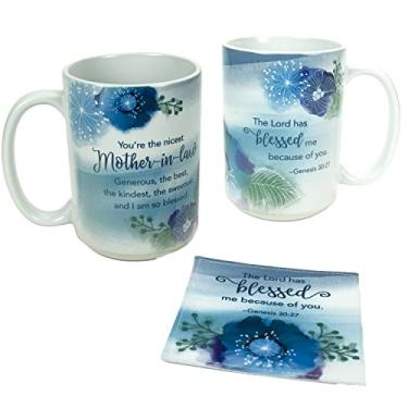 Imagem de QCLabels Abbey & CA Gift Conjunto de caneca e porta-copos de 440 ml, tamanho único, multi