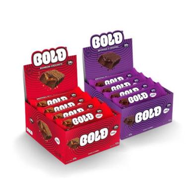 Imagem de BOLD Snacks barra de proteína - Bombom Crocante + Brownie e Crispies(2