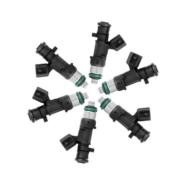 Imagem de Partuto 6 peças 0280158028 04591986AA Injetor de combustível para Dodge Charger 06-09 Avenger 08-10 para Chrylser 300 Pacifica Sebring Town Country 05-10 2.7L 3.5L para VW Routan 4.0L 09-10