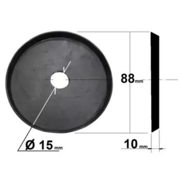 Imagem de Pistão De Borracha Nitrilica C/Lona Cardal (Borracha embolo) PR 981, P