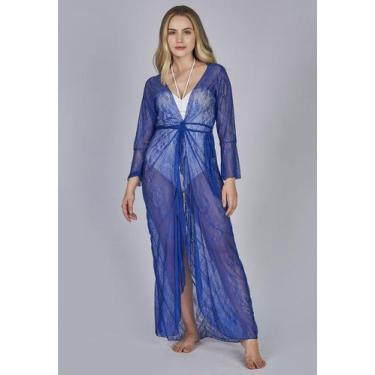 Imagem de Saida de praia eleonora - Celestine, Azul, Escuro, GG